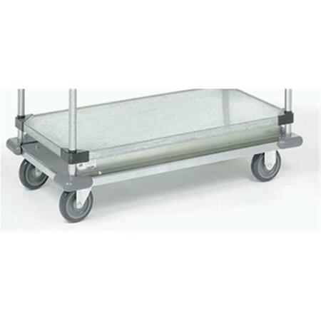 NEXEL Solid Shelf Dolly Base Truck- Galvanized - 18 x 48 x 69 in. D1848RSZB